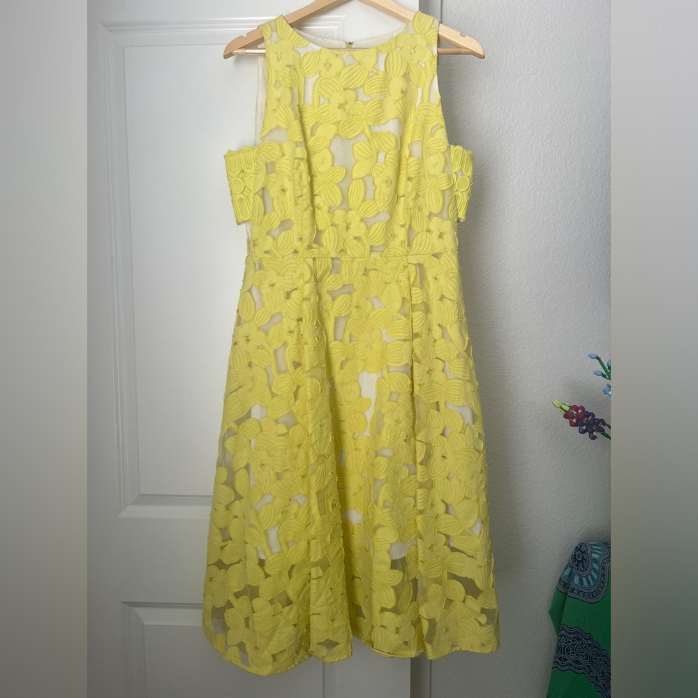 Antonio Melani yellow midi dress